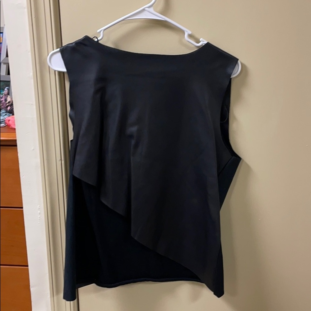 Leather blck top
